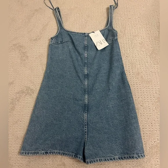 Zara Denim Playsuit XS NWT - Picture 6 of 6